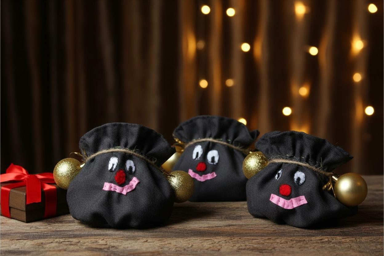 Подарочные новогодние мешочки для конфет — фото 8