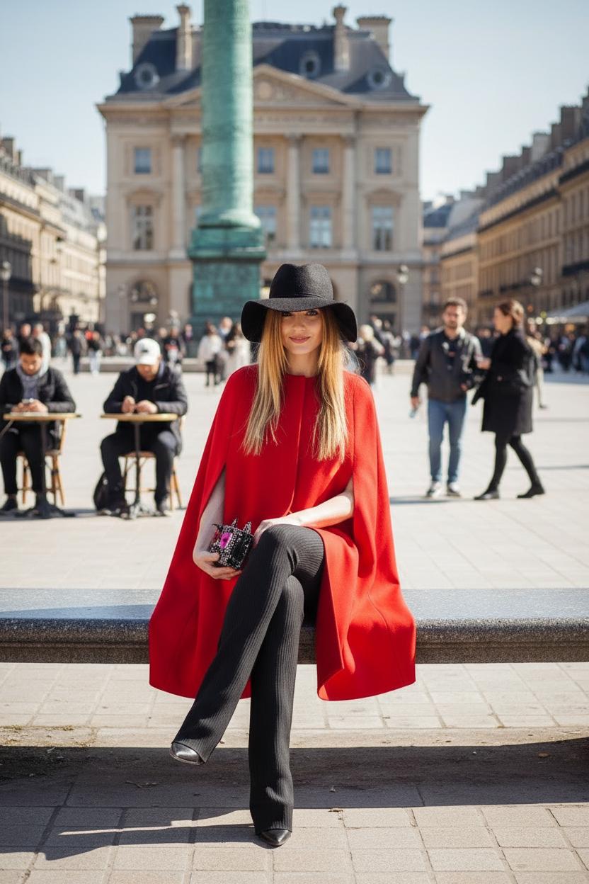 С чем носить кейп? Лучшие образы от стилистов — фото 4