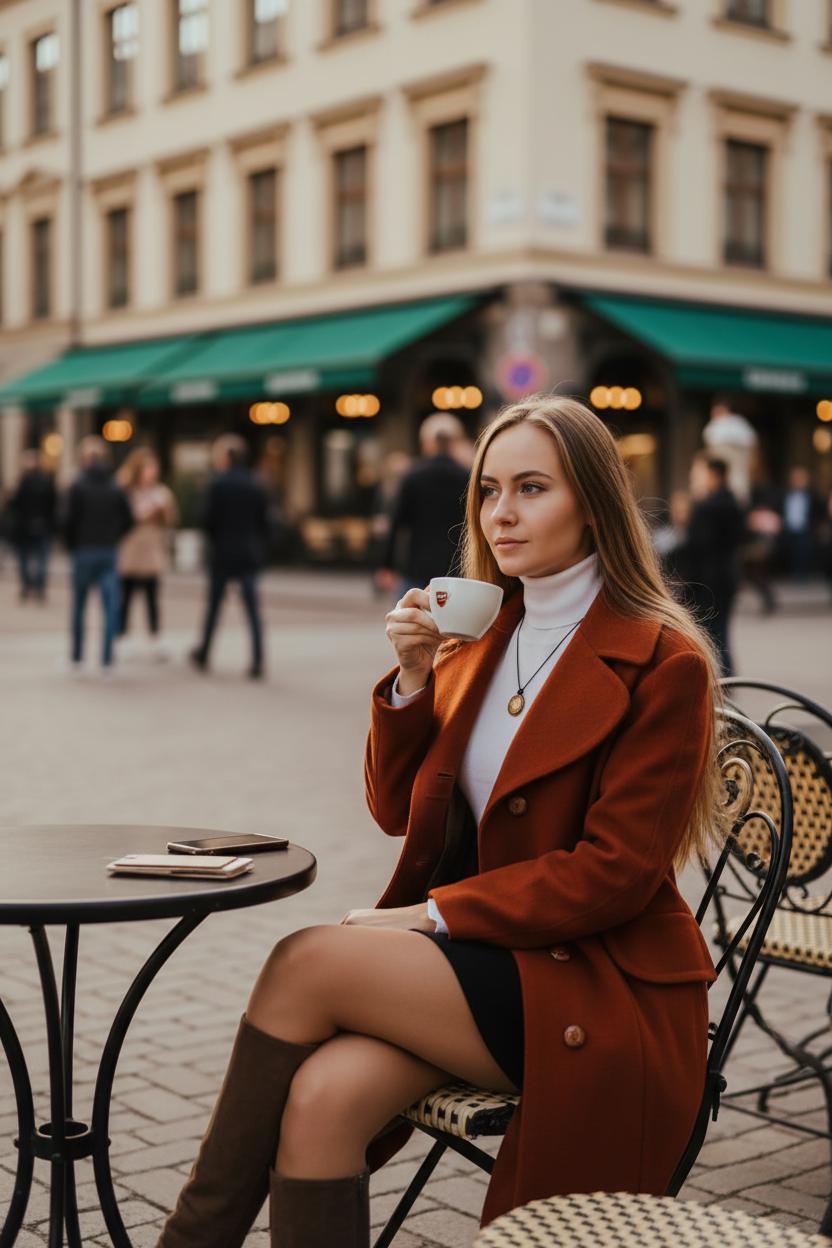 Какой цвет сочетается с коричневым в одежде — фото 12