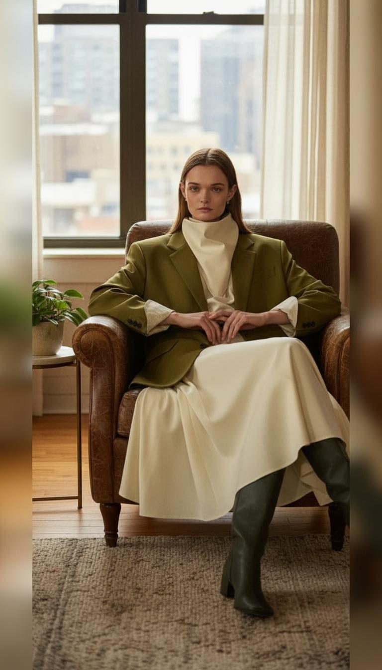 С какими цветами носить зеленый: тренды и стильные сочетания — фото 18