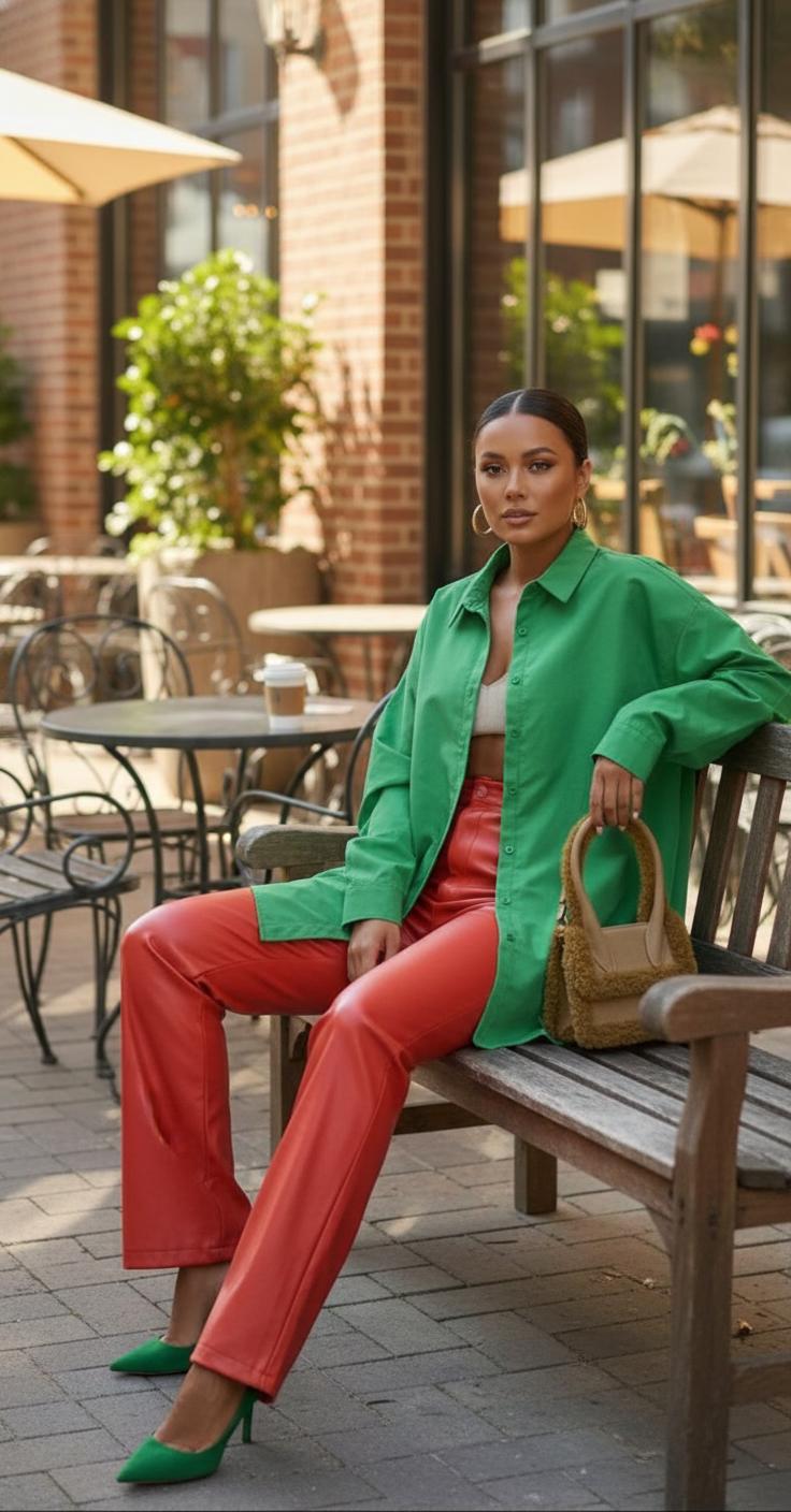 С какими цветами носить зеленый: тренды и стильные сочетания — фото 9