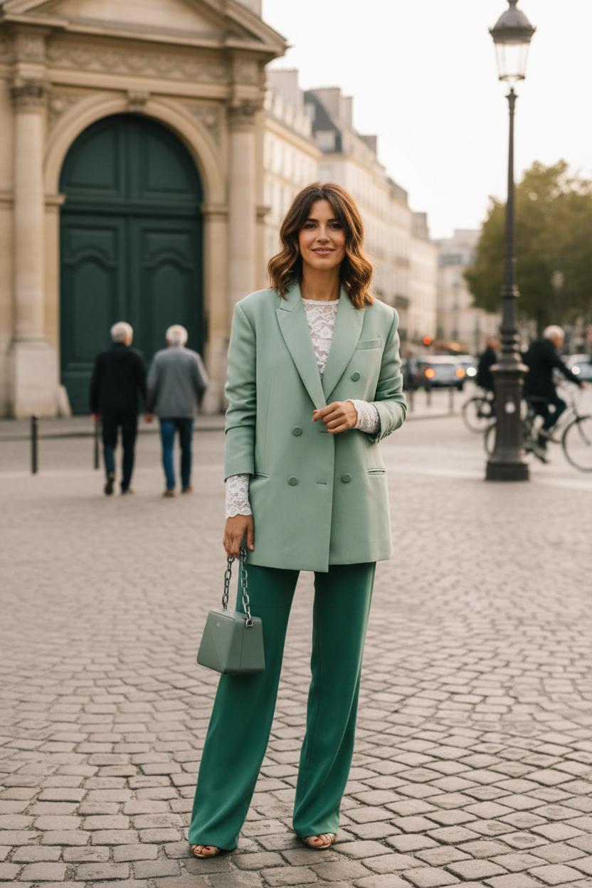 С какими цветами носить зеленый: тренды и стильные сочетания — фото 15