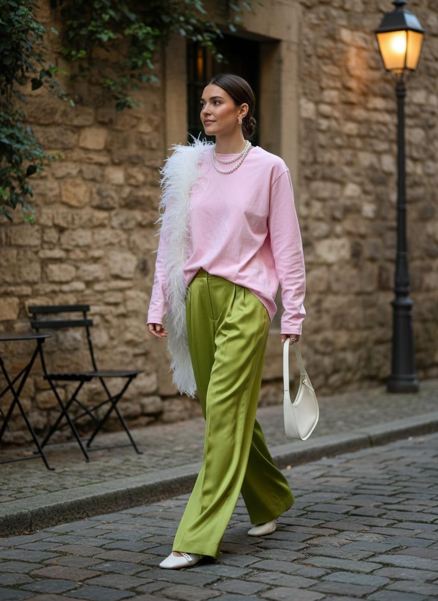 С какими цветами носить зеленый: тренды и стильные сочетания — фото 8