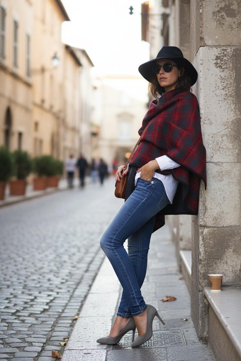 С чем носить кейп? Лучшие образы от стилистов — фото 2