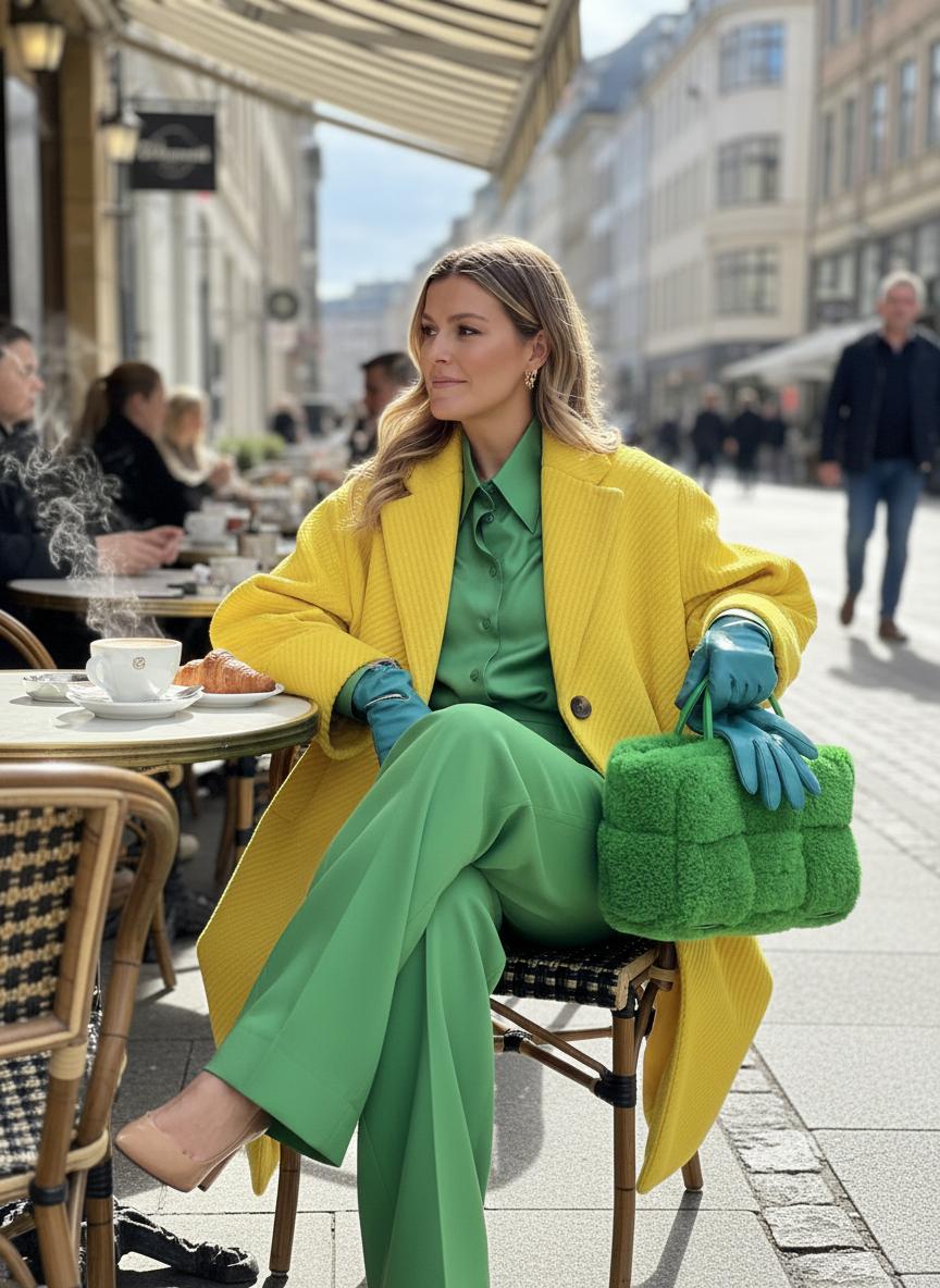 С какими цветами носить зеленый: тренды и стильные сочетания — фото 10