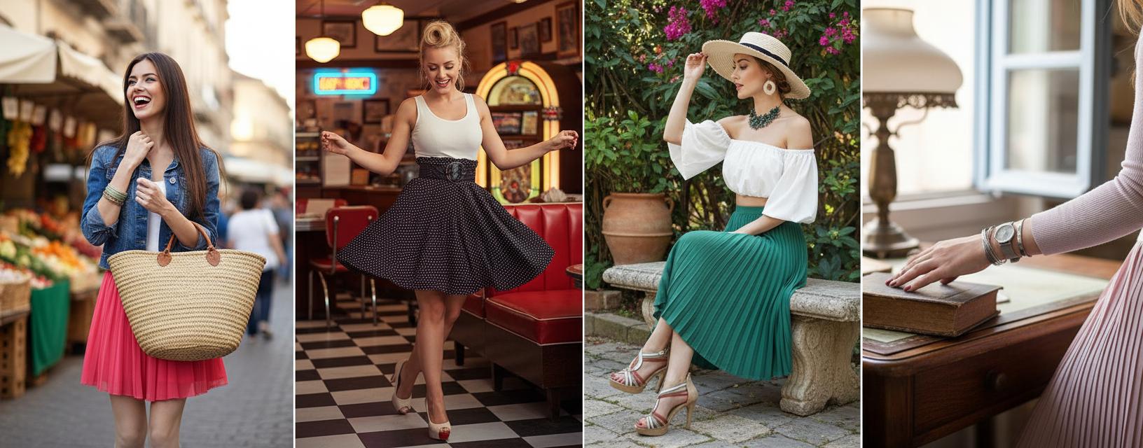 С чем носить юбку плиссе — фото 10