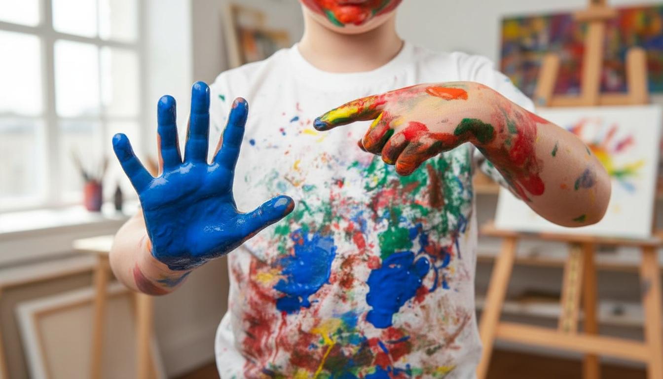 пятна от гуаши