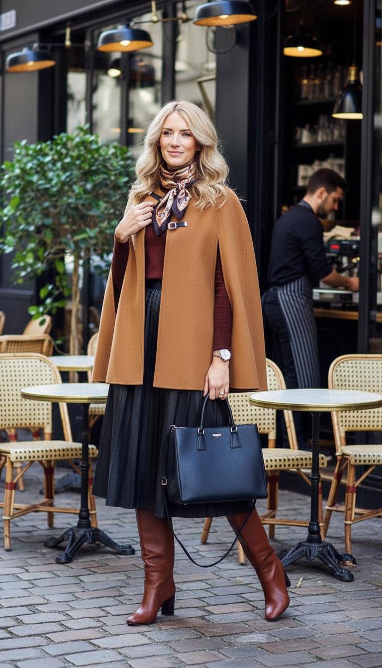 С чем носить кейп? Лучшие образы от стилистов — фото 3