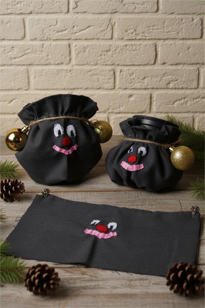 Подарочные новогодние мешочки для конфет — фото 5