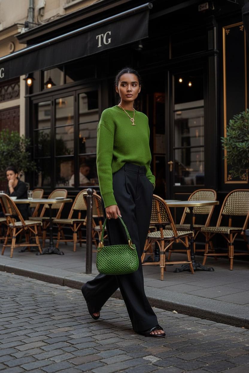 С какими цветами носить зеленый: тренды и стильные сочетания — фото 5