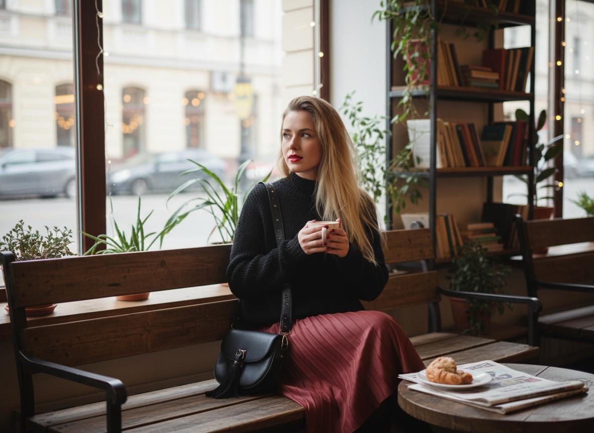 С чем носить юбку плиссе — фото 2