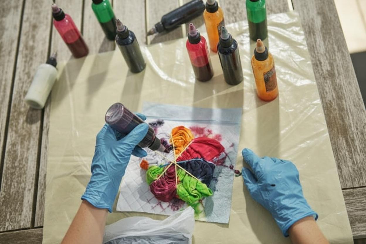 Что означает тай-дай: красим футболку техникой тай дай — фото 4