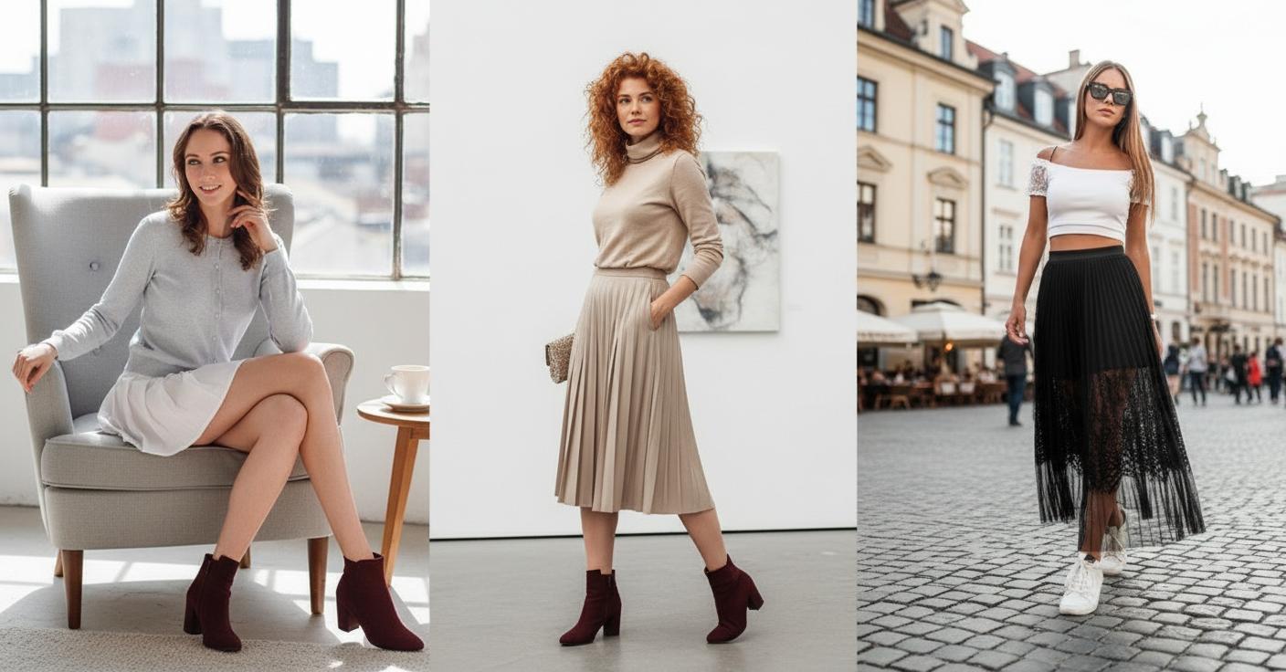 С чем носить юбку плиссе — фото 4
