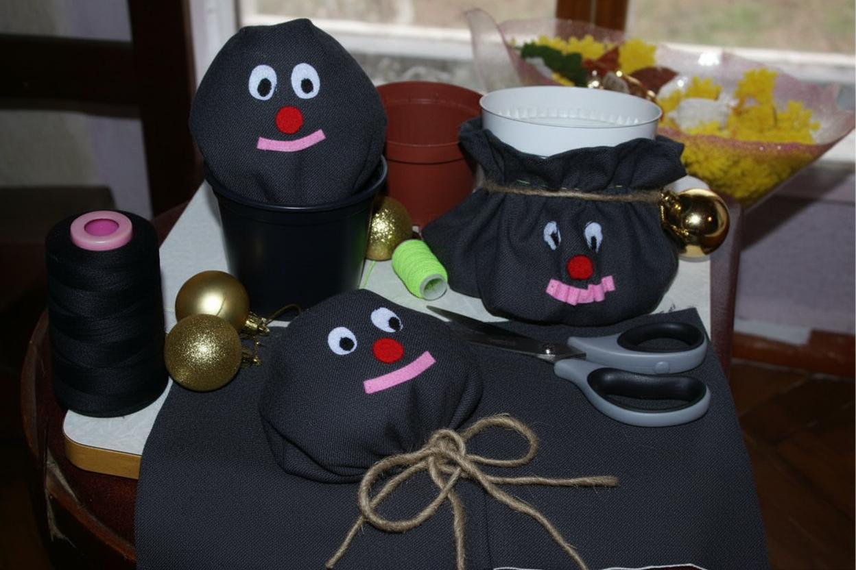 Подарочные новогодние мешочки для конфет — фото 6