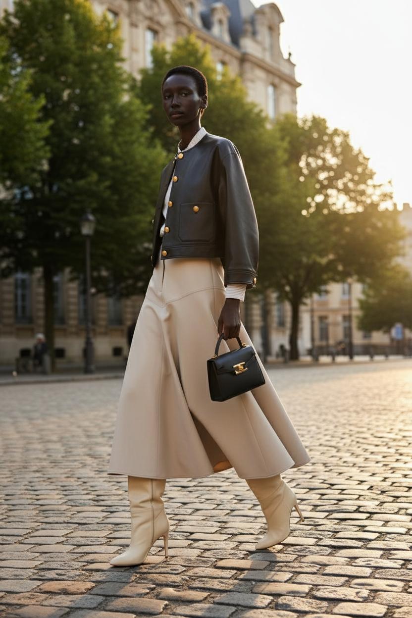 С чем носить юбку миди в 2025: модные образы, советы стилистов и антитренды — фото 4