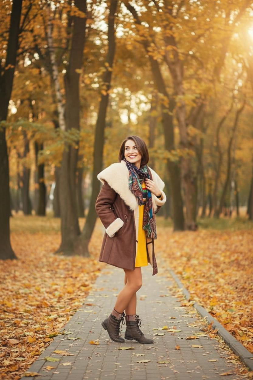 Какой цвет сочетается с коричневым в одежде — фото 4