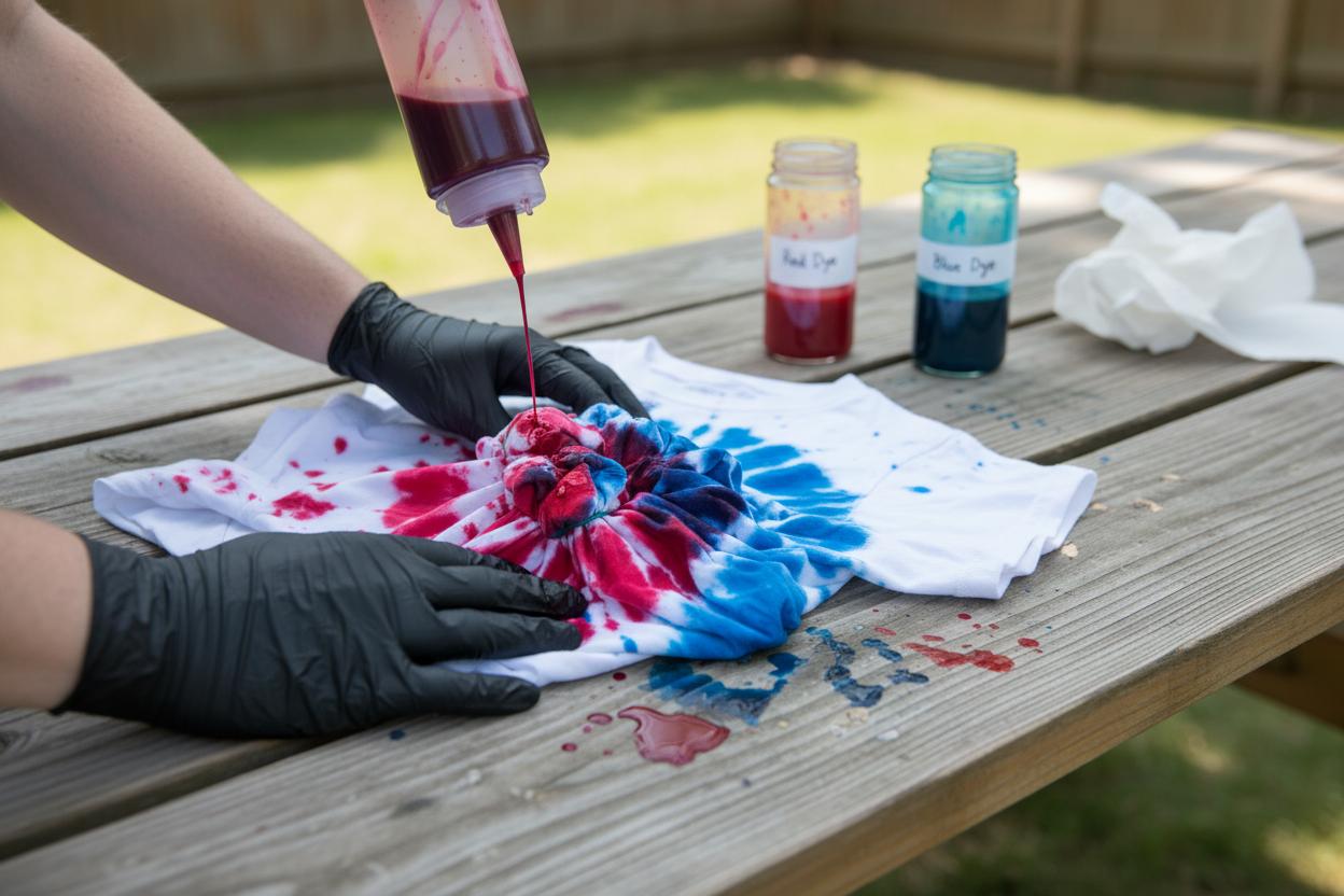 Что означает тай-дай: красим футболку техникой тай дай — фото 5