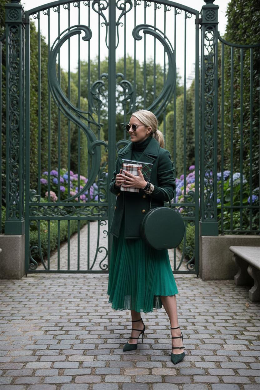 С какими цветами носить зеленый: тренды и стильные сочетания — фото 13