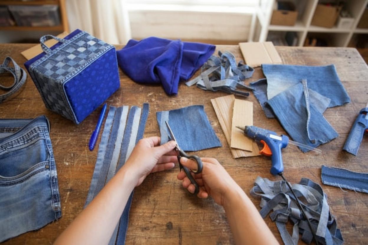 Что можно сшить из старых джинсов — фото 4 Что можно сшить из старых джинсов — фото 4
