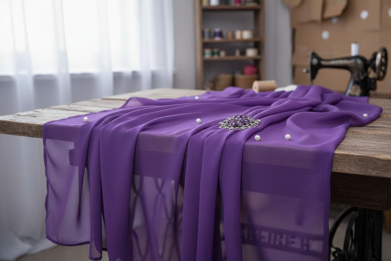 Креп-шифон – характеристики и состав ткани — фото 2