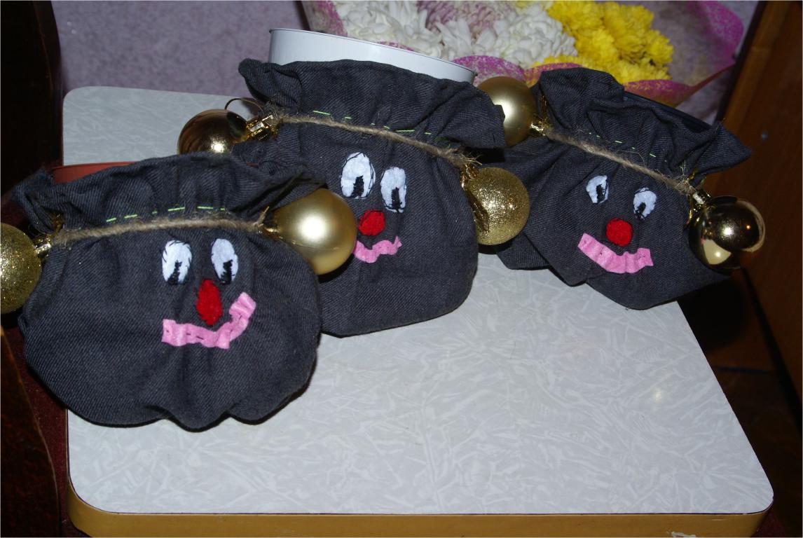 Подарочные новогодние мешочки для конфет